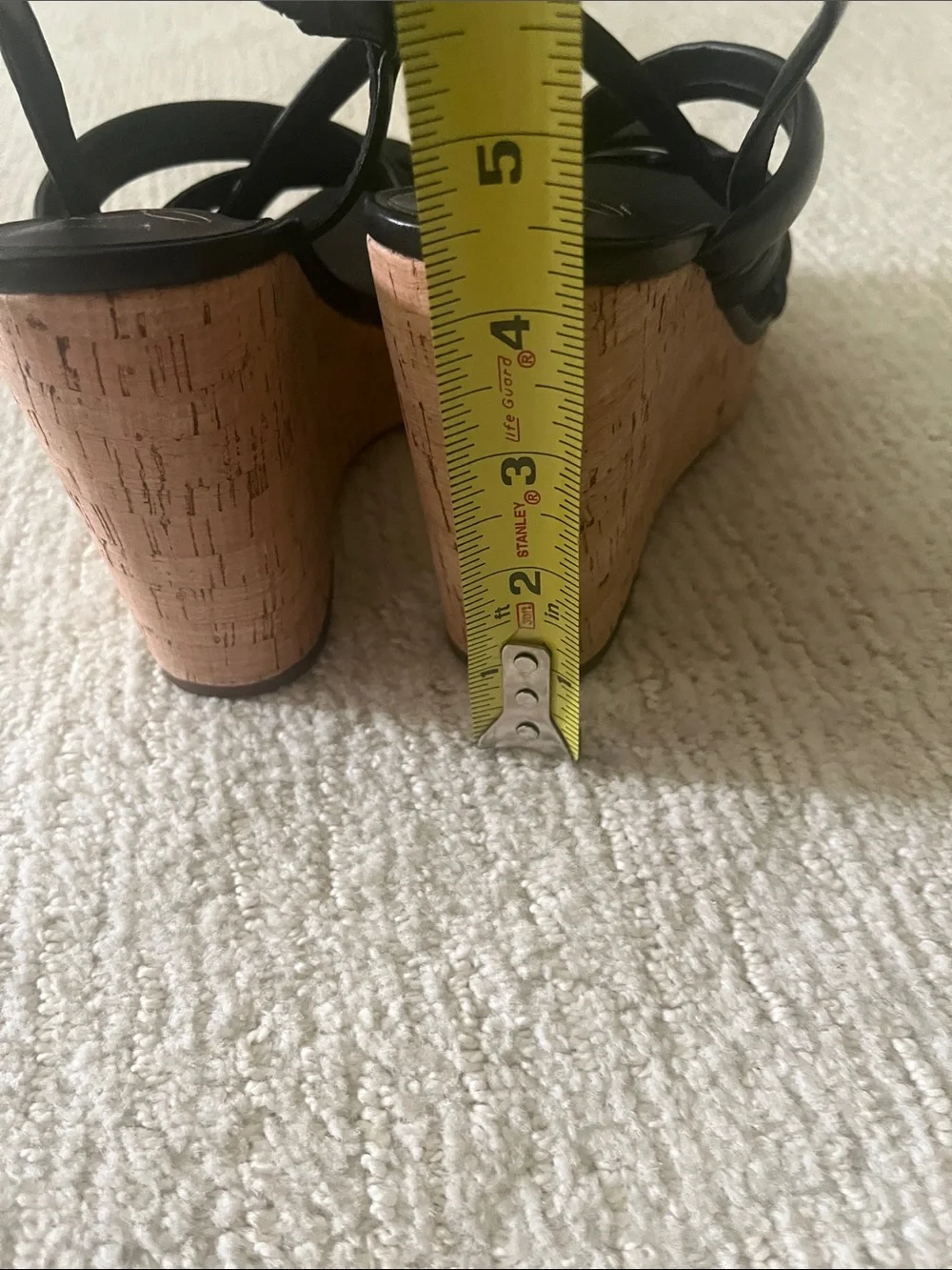 NEW Jessica Simpson Black Multi-Strap Wedge Sandals